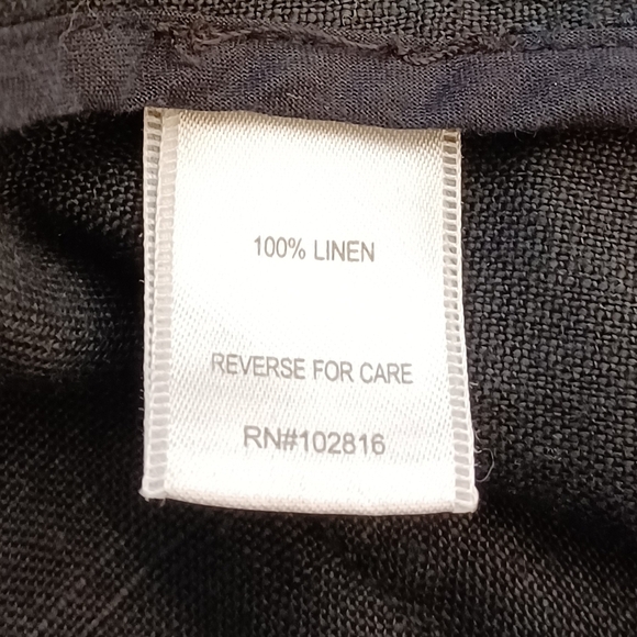 Garnet Hill 100 % Linen Sz S Easy Drape Open Front Jacket - Picture 8 of 11